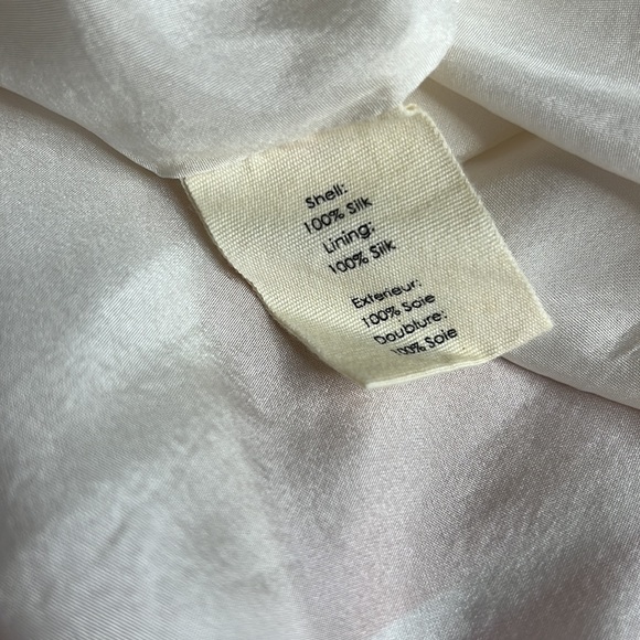 ELIZABETH & JAMES Stripe Blush Silk Skirt XS - Picture 9 of 9